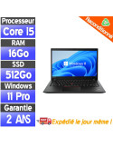 Lenovo ThinkPad T470S Reconditionné – PC Portable i5 16Go RAM SSD 512Go 14" FHD