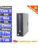 HP ProDesk 600 G2 SFF - Core i3-6100 - SSD 256 Go Ram 8Go