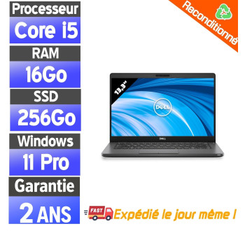 Dell Latitude 5300 i5 8e Gen – 16Go RAM – SSD 256Go – Windows 11 – PC Portable Pro Reconditionné