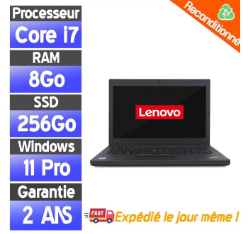 Lenovo Thinkpad T460 -  Core i7 6eme Gen - SSD 256Go Ram 8Go