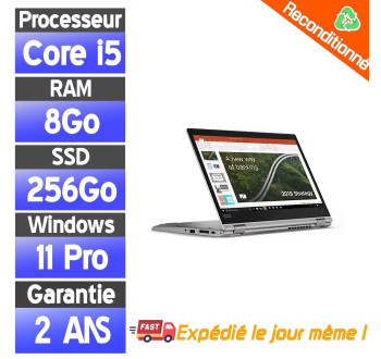 Lenovo Yoga L13 Reconditionné – Core i5, SSD 256Go, Tactile 13", État Correct