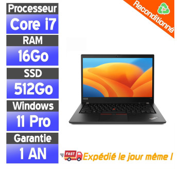 Lenovo ThinkPad P14s i7 11ᵉ Génération – 16Go RAM – 512Go SSD – Nvidia T500 – PC Portable Reconditionné
