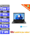 ThinkPad T490S - 14" - Core i7-8665U - SSD 512 Go - Ram 8Go - Qwerty
