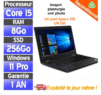 PC pas cher - Lenovo ThinkPad L390 reconditionné | Core i5, 8 Go RAM, SSD 256 Go ⚡