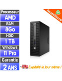 HP EliteDesk 705 G3 SFF  – 8Go RAM – 1TB HDD - AMD A10-8770 R7