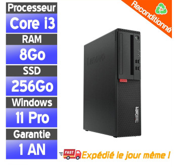 Lenovo Thinkcentre M710S SFF - Core I3-6100 - SSD 256Go Ram 8Go