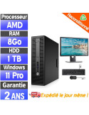 EliteDesk 705 G3 SFF  – 8Go RAM – 1TB HDD - AMD A10-8770 R7 - PC avec écran