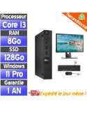 PC complet - Dell OptiPlex 9020 Micro – i3-4150T – 8Go – SSD 128Go