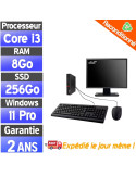 Lenovo ThinkCentre M700 – Pack PC complet reconditionné – i3-6100T – 8Go RAM – SSD 256Go – Windows 11 Pro – Écran 22"