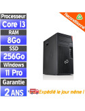 Fujitsu Esprimo P558/E85 – i3-8100 – 8Go – SSD 256Go – Tour  – Wind 11 Pro