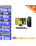 Pack complet Lenovo ThinkCentre M82 – i5-3470 – 8Go – HDD 1To – Win 11 -22"