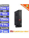 Lenovo ThinkCentre M900 Tiny - Core i7-6700T - SSD 256Go Ram 16Go