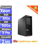 Lenovo ThinkStation P500 – Workstation reconditionnée – Xeon E5-1620 v3 – 32Go RAM – SSD 512Go + 2To – Windows 11 Pro