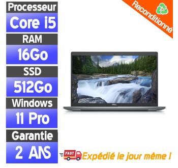 Dell Latitude 5530 – PC portable reconditionné – i5-1145G7 – 16Go RAM – SSD 256Go – Windows 11 Pro