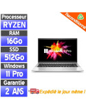 PC HP Elitebook 845 G7- AMD Ryzen 5 4650U - SSD 512 Go Ram 16Go