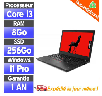 Lenovo ThinkPad X270 i3 8Go 256Go SSD – État Correct – PC Portable Reconditionné