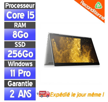 HP EliteBook x360 1030 G3 i5 8ᵉ Génération – 16Go RAM – SSD 256Go – Écran Tactile Convertible
