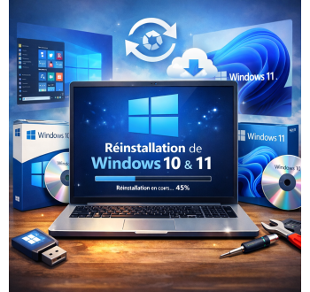 Réinstallation Windows 10 et Windows 11 – Installation propre et rapide