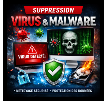 Suppression de virus et malware sans perte de données – Sécurité garantie