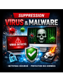 Suppression de virus et malware sans perte de données – Sécurité garantie