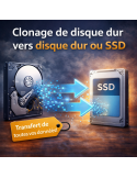 Clonage de disque dur vers disque dur ou SSD