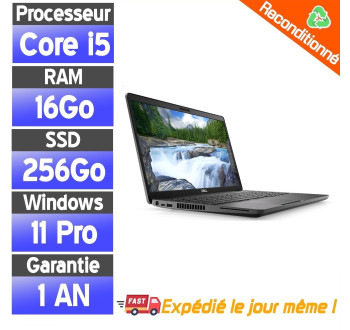 Dell Precision 3541 Reconditionné – PC Portable i5 9e Gen – 16Go RAM – SSD 512Go