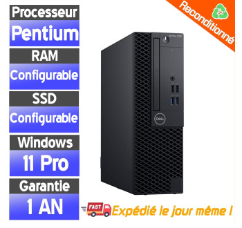 Dell OptiPlex 3050 SFF Pentium G4400 8Go RAM 120Go SSD — PC reconditionné