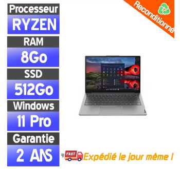 Lenovo ThinkBook 13s G3 Ryzen 5 5600U 8Go 512Go SSD 13.3" — Reconditionné