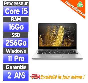 HP EliteBook 840 G5 i5 16Go 256Go SSD 14" — PC portable reconditionné