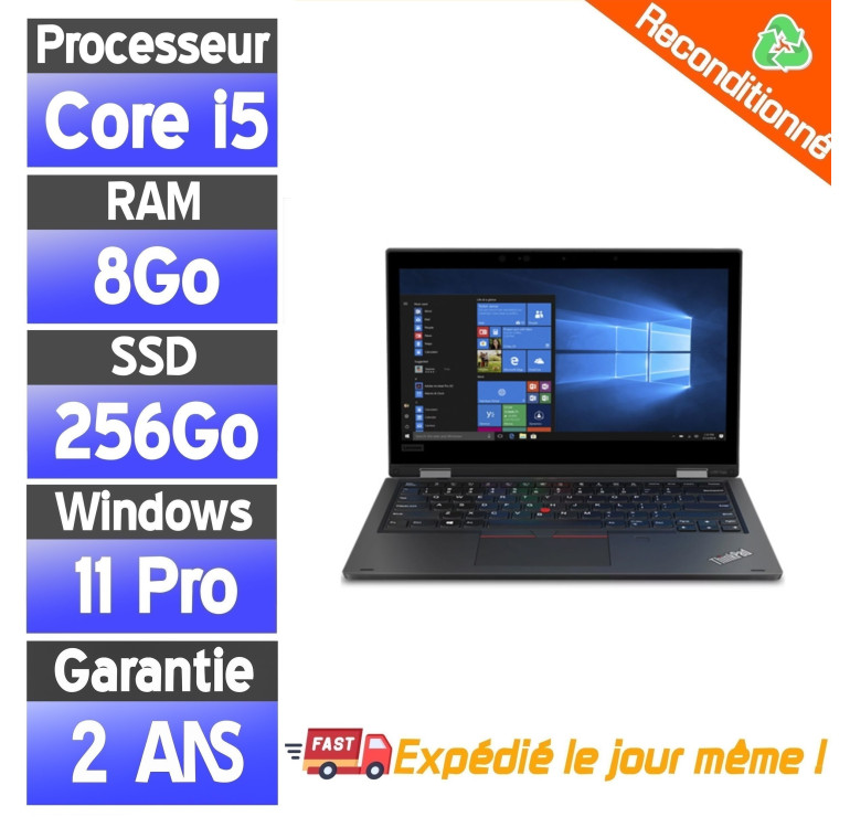 PC pas cher - Lenovo ThinkPad L390 reconditionné | Core i5, 8 Go RAM, SSD 256 Go ⚡