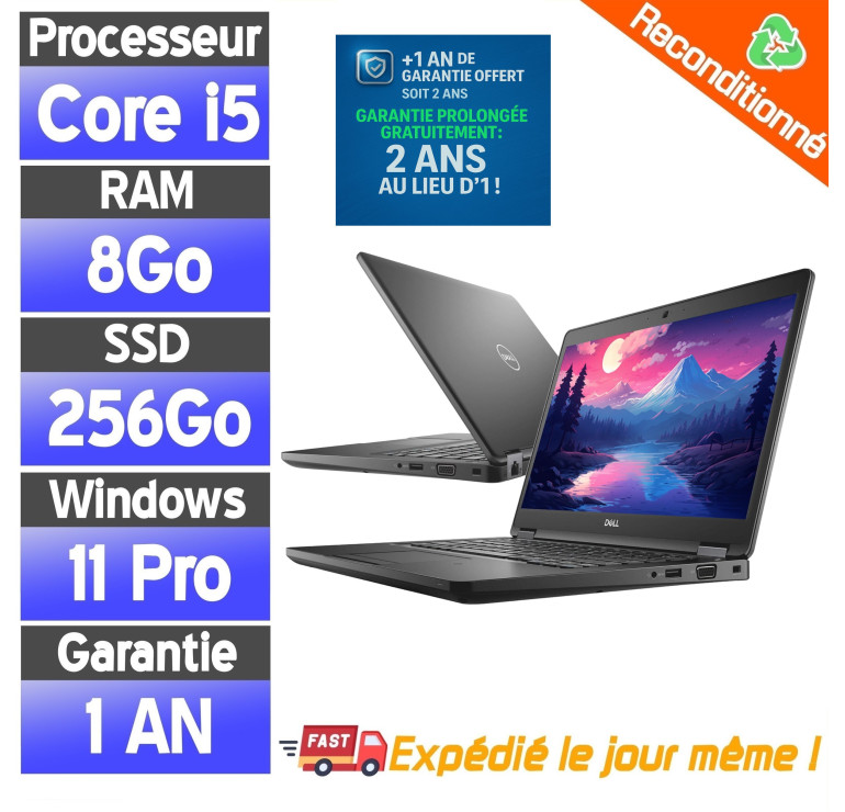 Dell Latitude 5490 Reconditionné Pas Cher: Qualité Pro à Prix Réduit
