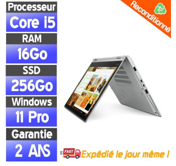 Lenovo ThinkPad Yoga L380 13.3" i5-8250U 16Go RAM 256Go SSD Windows 11 PC Portable