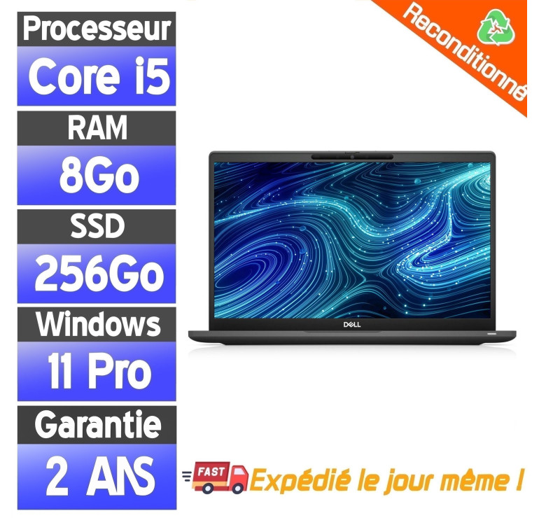 Dell Latitude 7320 13.3" i5-1145G7 8Go RAM 256Go SSD Windows 11