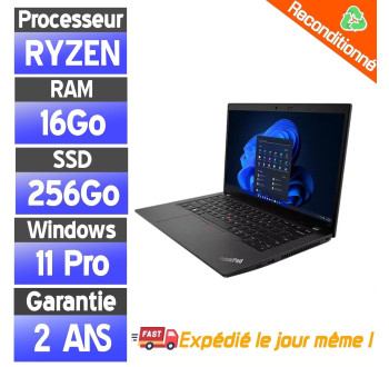 Lenovo ThinkPad L14 Ryzen 5 7530 14" 16Go RAM 256Go SSD Windows 11