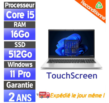 HP EliteBook 850 G8 i5 11e Gen 16Go 512Go Tactile