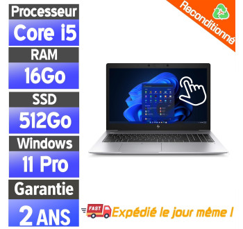 HP EliteBook 850 G6 i5 8e Gen 16Go 512Go Tactile