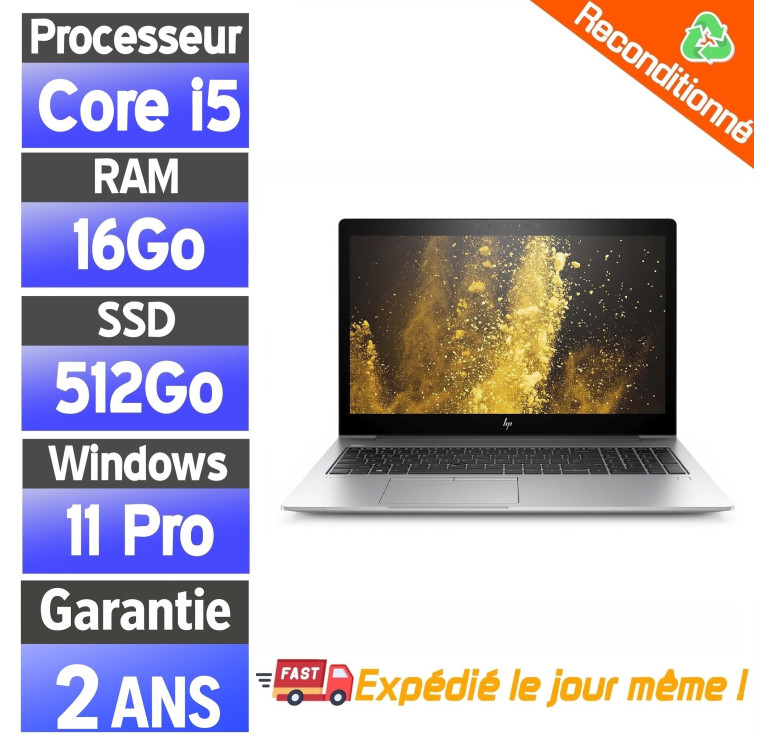 HP EliteBook 850 G6 i5 8e Gen 16Go 512Go
