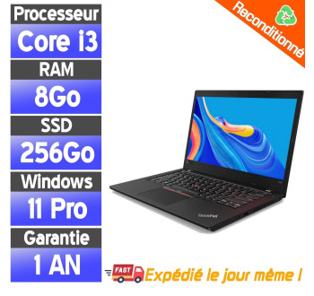 Lenovo ThinkPad L380 13.3" i3-8130U 8Go RAM 256Go SSD - PC Portable Reconditionné