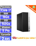 HP EliteDesk 800 G3 MT – i7 6700, SSD 512Go, 16Go RAM