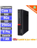 Lenovo ThinkCentre M710Q Tiny - Intel Core i3 - SSD 256Go - Ram 8Go