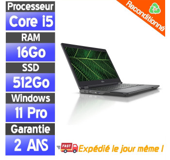 PC portable reconditionné Fujitsu E5511 – i5, SSD 512 Go