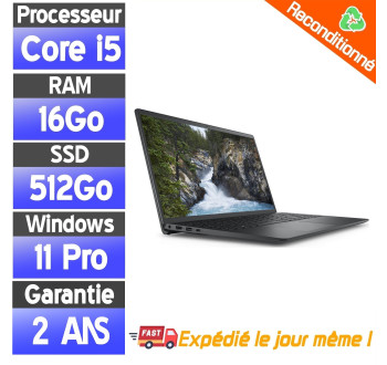 Dell Vostro 15 3510 | 15.6" FHD | i5-1135G7 | 16 Go RAM | SSD 512 Go | Win11