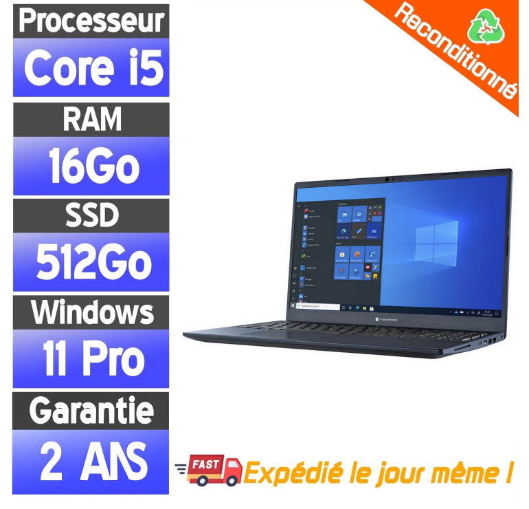 ordinateur portable reconditionné Toshiba Dynabook  L50-G-11J 15.6