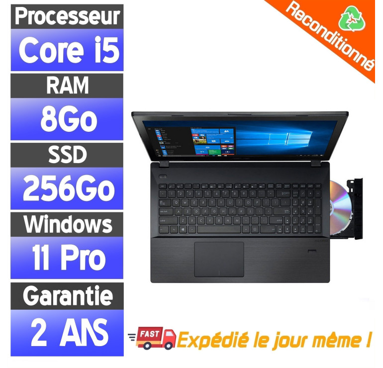 AsusPro P2530U – PC portable reconditionné i5 + NVIDIA