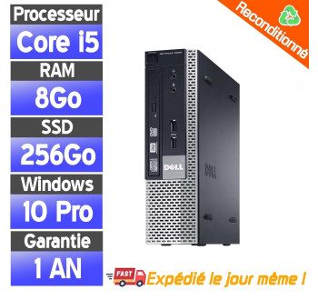 Dell Optiplex 9020 USDT -  Core i5-4590 - 8Go Ram 256Go SSD