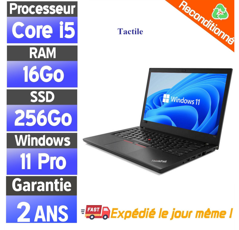 Lenovo ThinkPad T480s - Portable Pas Cher Ordinateur