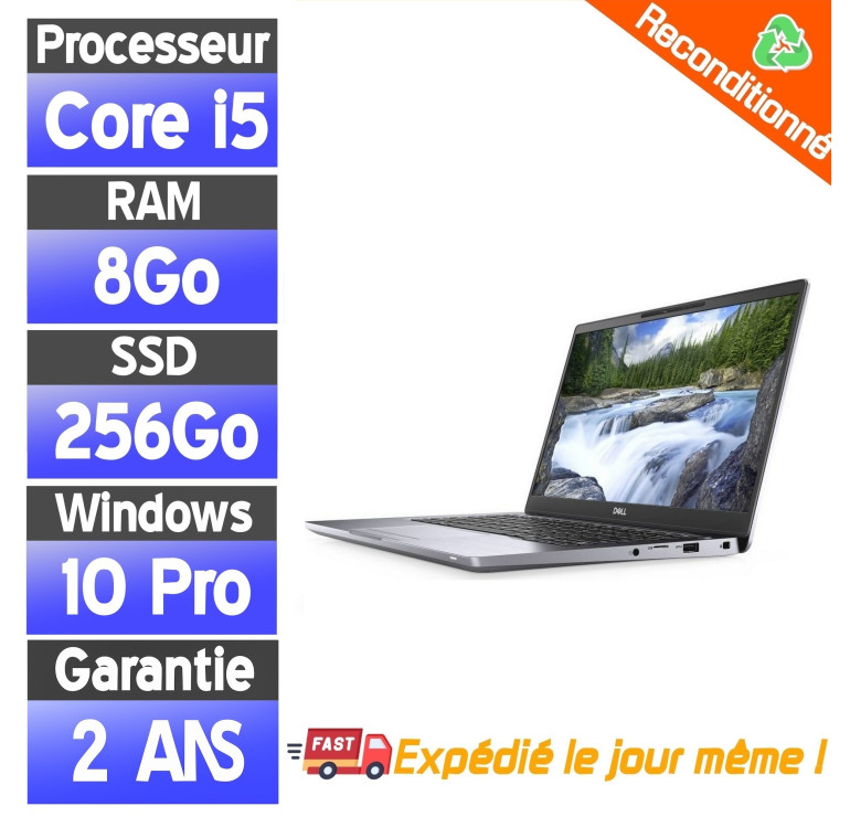 Dell Latitude 7300 d’occasion – PC portable i5 8e génération – 8Go RAM – SSD 256Go | PCDiscounts