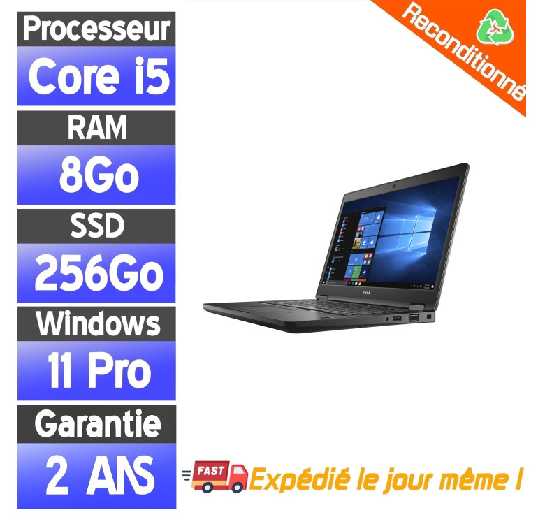 Pc Portables Pas Cher - Dell Latitude 5480 Reconditionné