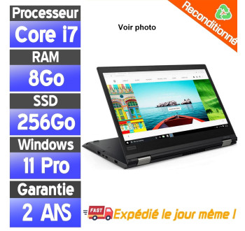 Lenovo ThinkPad Yoga L380 Reconditionné – i7, SSD 256Go, Tactile 13