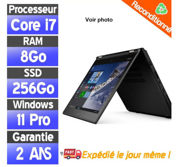Lenovo Yoga L260 Reconditionné – Core i7, 8 à 16Go RAM, SSD 256 à 512Go
